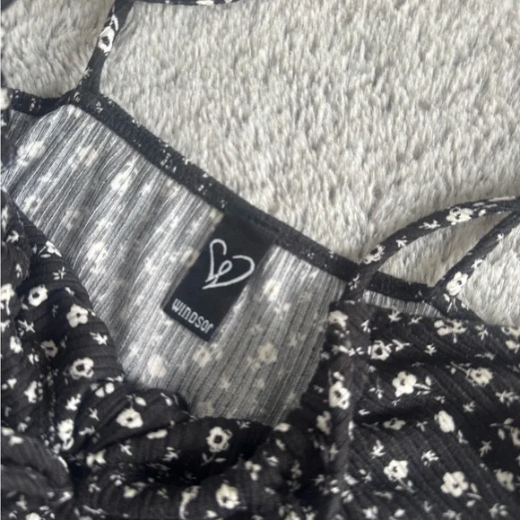 Windsor Black and White Floral Mini Dress - Picture 2 of 3